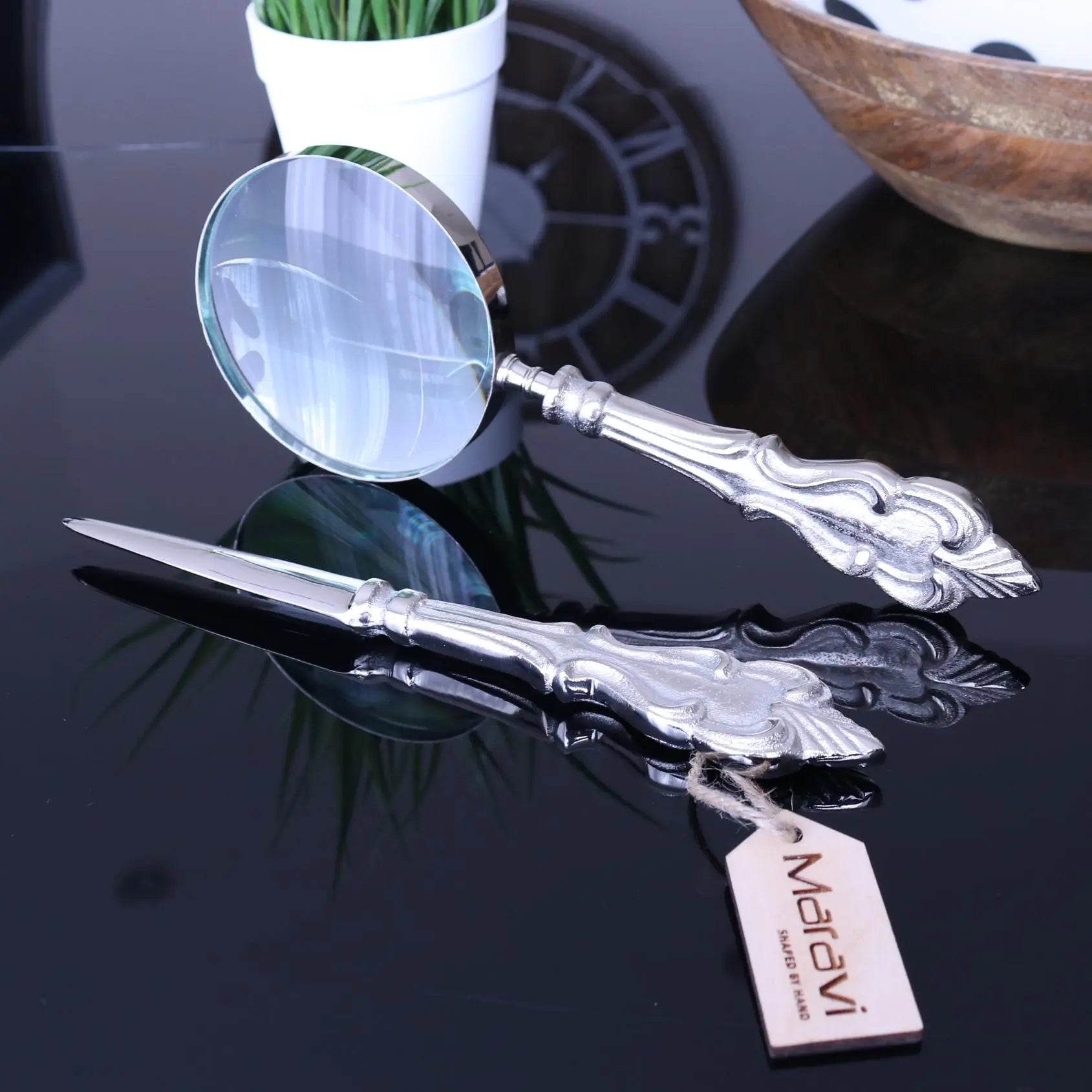 Hirani Ornate Magnifying Glass and Letter Opener Main Image