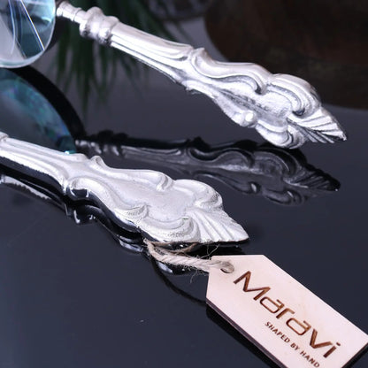 Hirani Ornate Magnifying Glass and Letter Opener Closeup of Handles