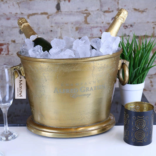 Alfred Gratien Luxury Gold Champagne Cooler Ice Bucket Main Image