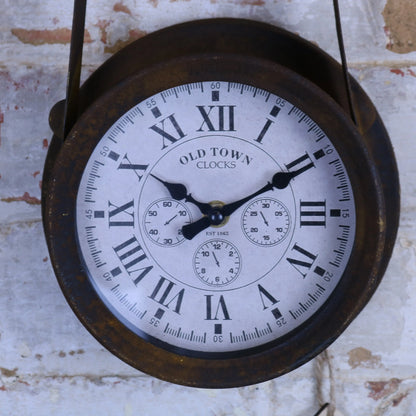 Sirtaul Pulley Style Industrial Wall Clock Maravi