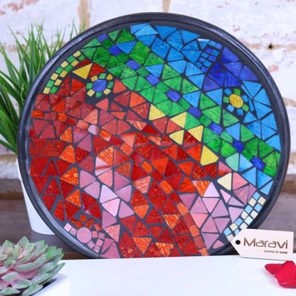 Rania Large Mosaic Bowl Rainbow Multicolour Upright View