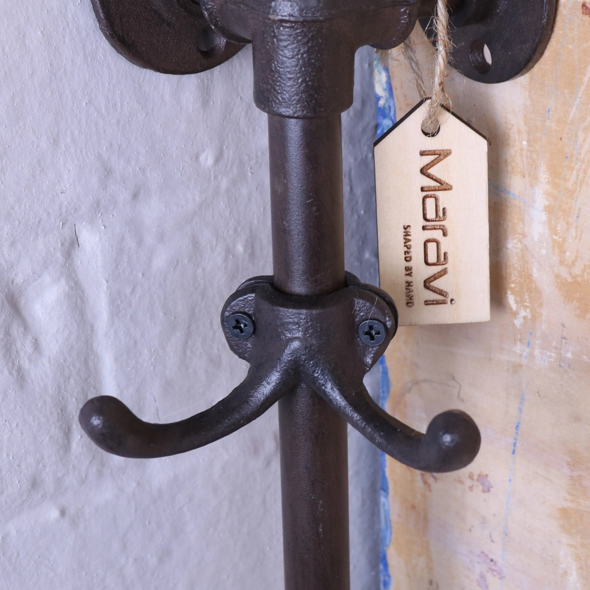 Tehla Corner Wall Coat Hook 54cm 3 Double Hooks Maravi