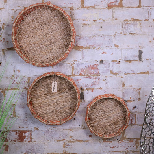 Kurasin Set of 3 Woven Bowl Set Wall Hanging Main Image