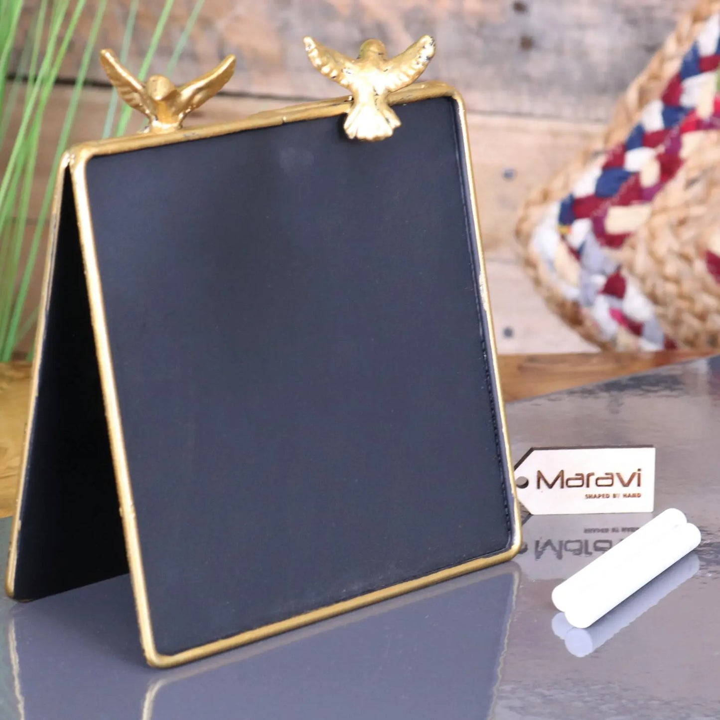 Chickli Gold Frame Mini Chalk Board - Other Side