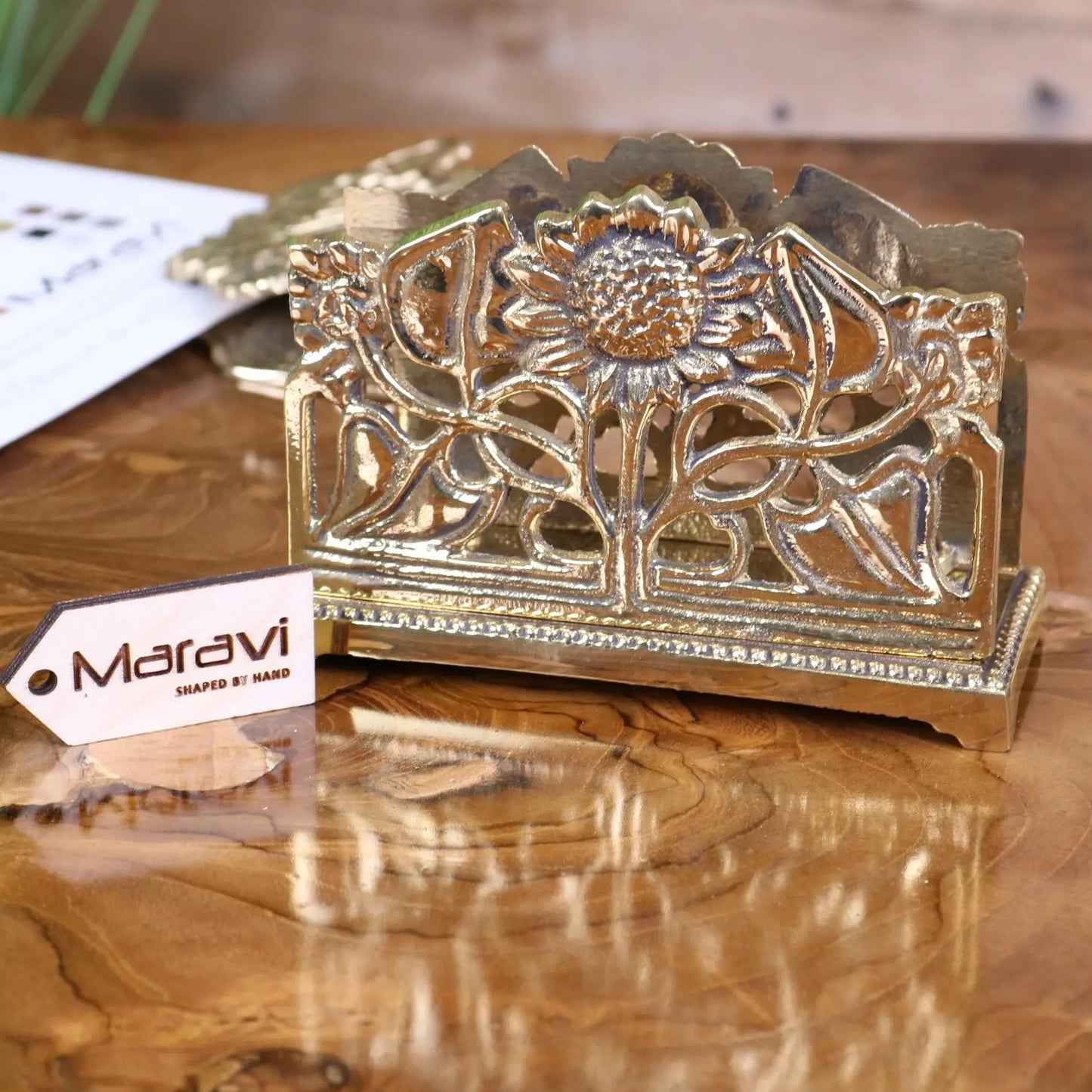 Newsa Sunflower Design Luxury Desk Accessories - Note Holder without Papers