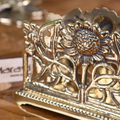 Newsa Sunflower Design Luxury Desk Accessories - Note Holder Closeup