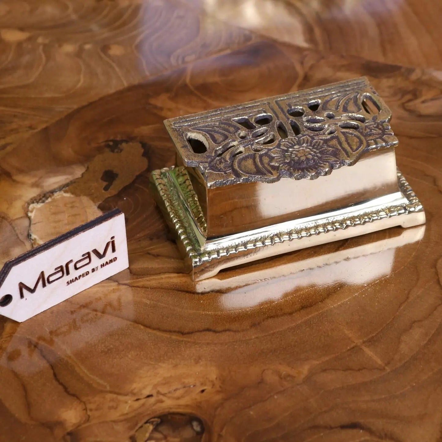 Newsa Sunflower Design Luxury Desk Accessories - Stamp Box Main Image