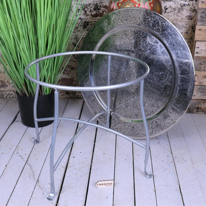Jadida Moroccan Tray Table 60cm - Showing Tray Removed