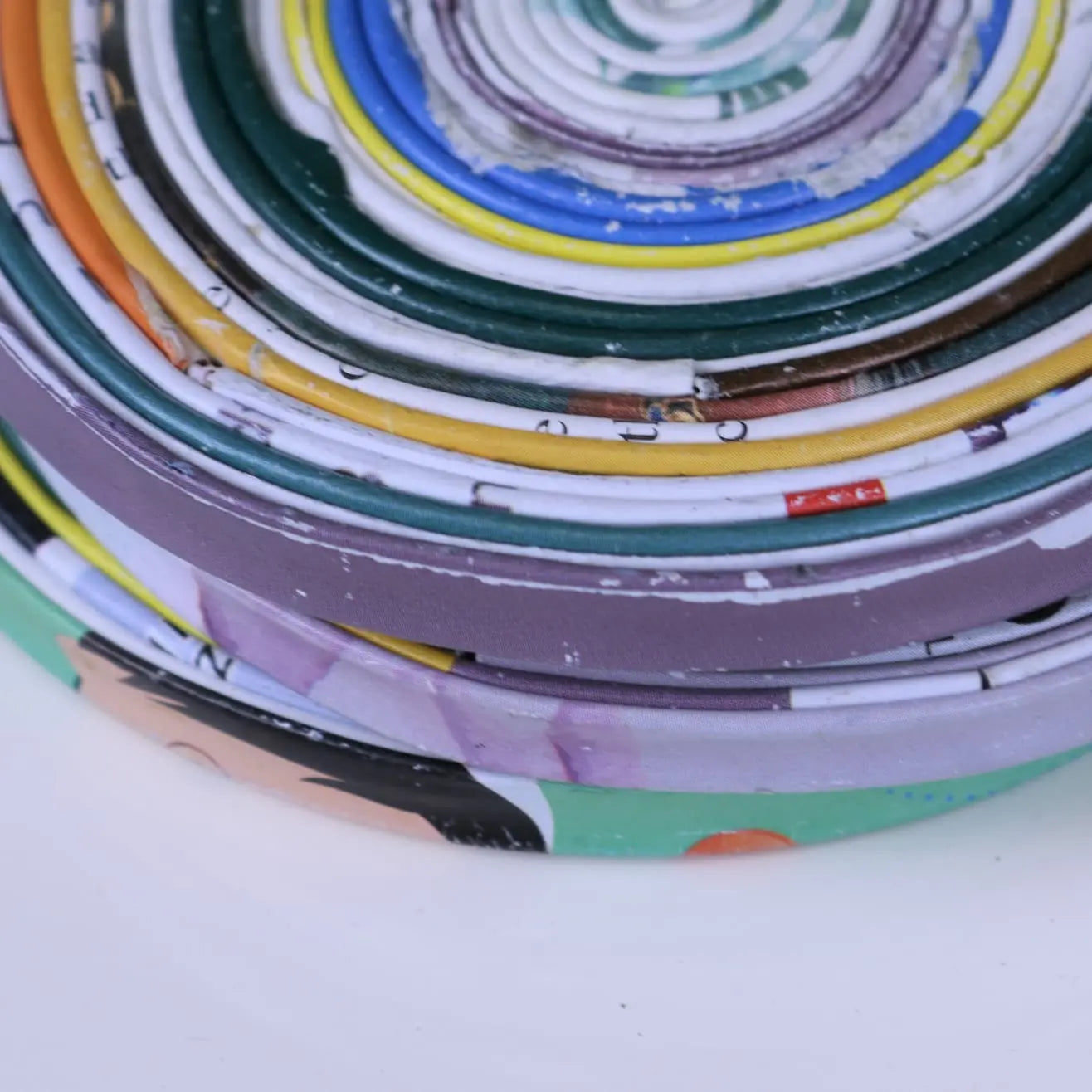 Kauli Set of 3 Recycled Paper Coasters - Closeup of Paper