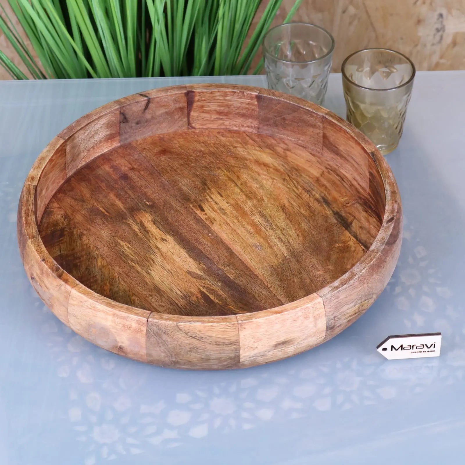 Segti Wooden Fruit Wood Bowl Tray - Main Image