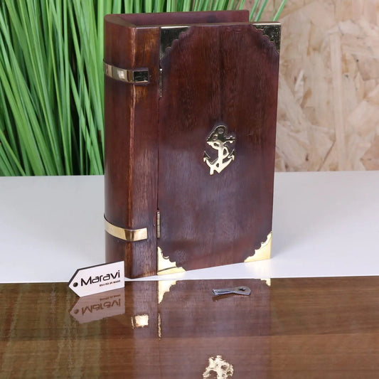 Samana Wooden Book Box with Lock - Main Image