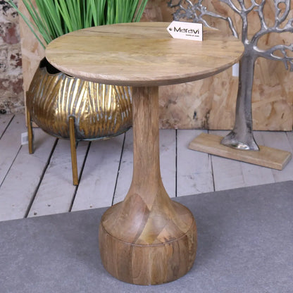 Majuli Mango Wood Small Side Table - Main Image