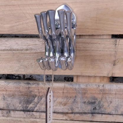 Kesda 5 Way Swivel Coat Hooks - Front view showing closed