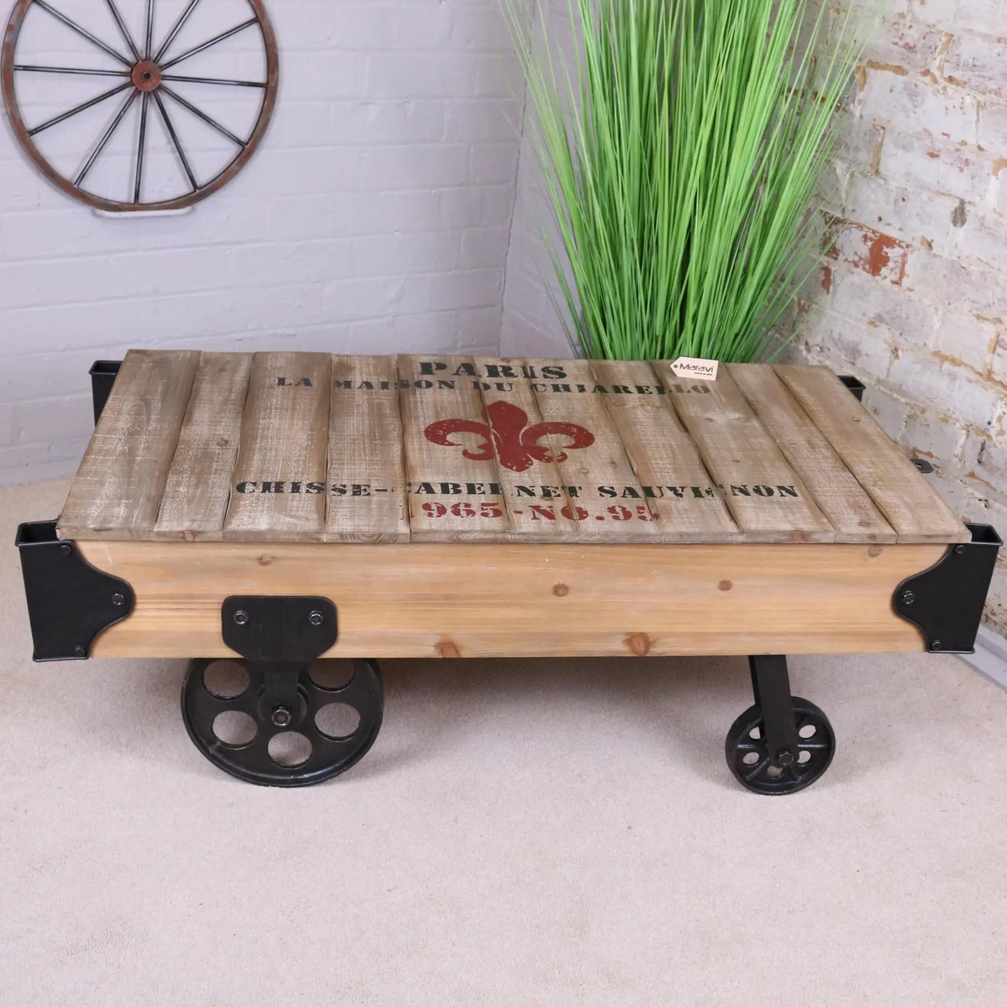 Sonala Rustic Railway Coffee Table Main Image